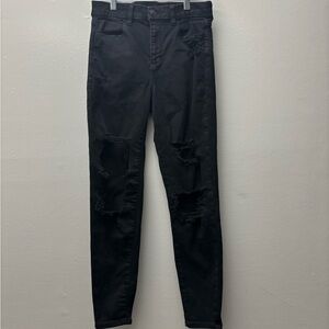 American Eagle Outfitters Curvy Hi-Rise Jegging Jeans Womens 4 Ripped Distressed